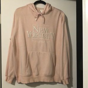 Light pink H&M New York City sweatshirt